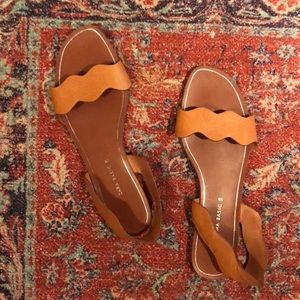 Zara wavy brown sandals